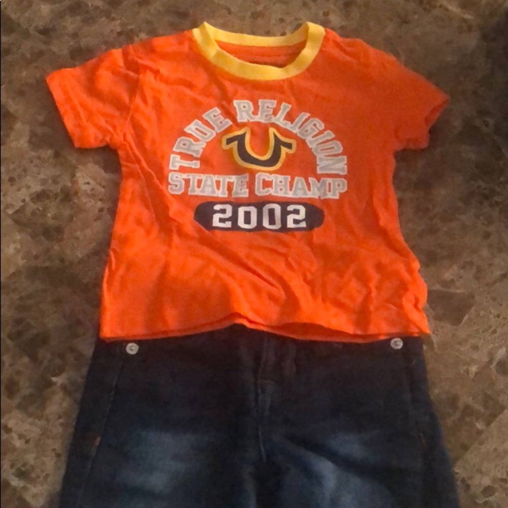 Kids true religion short set size 18month